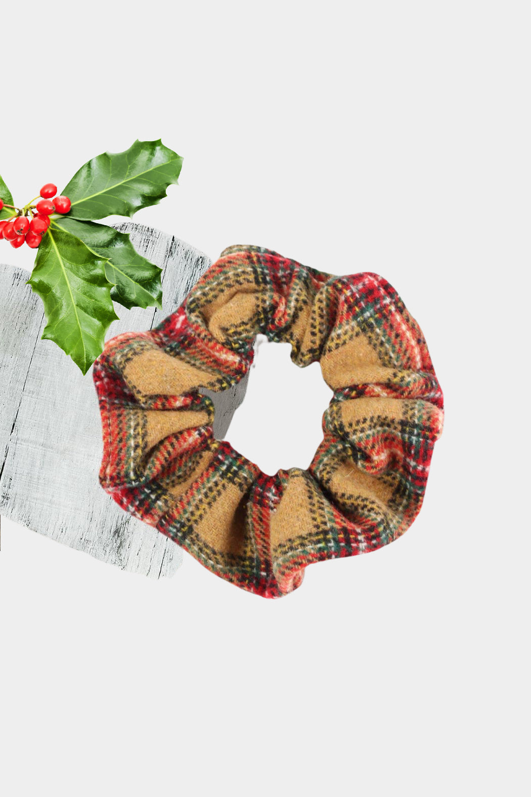 Merry Plaid Scrunchie