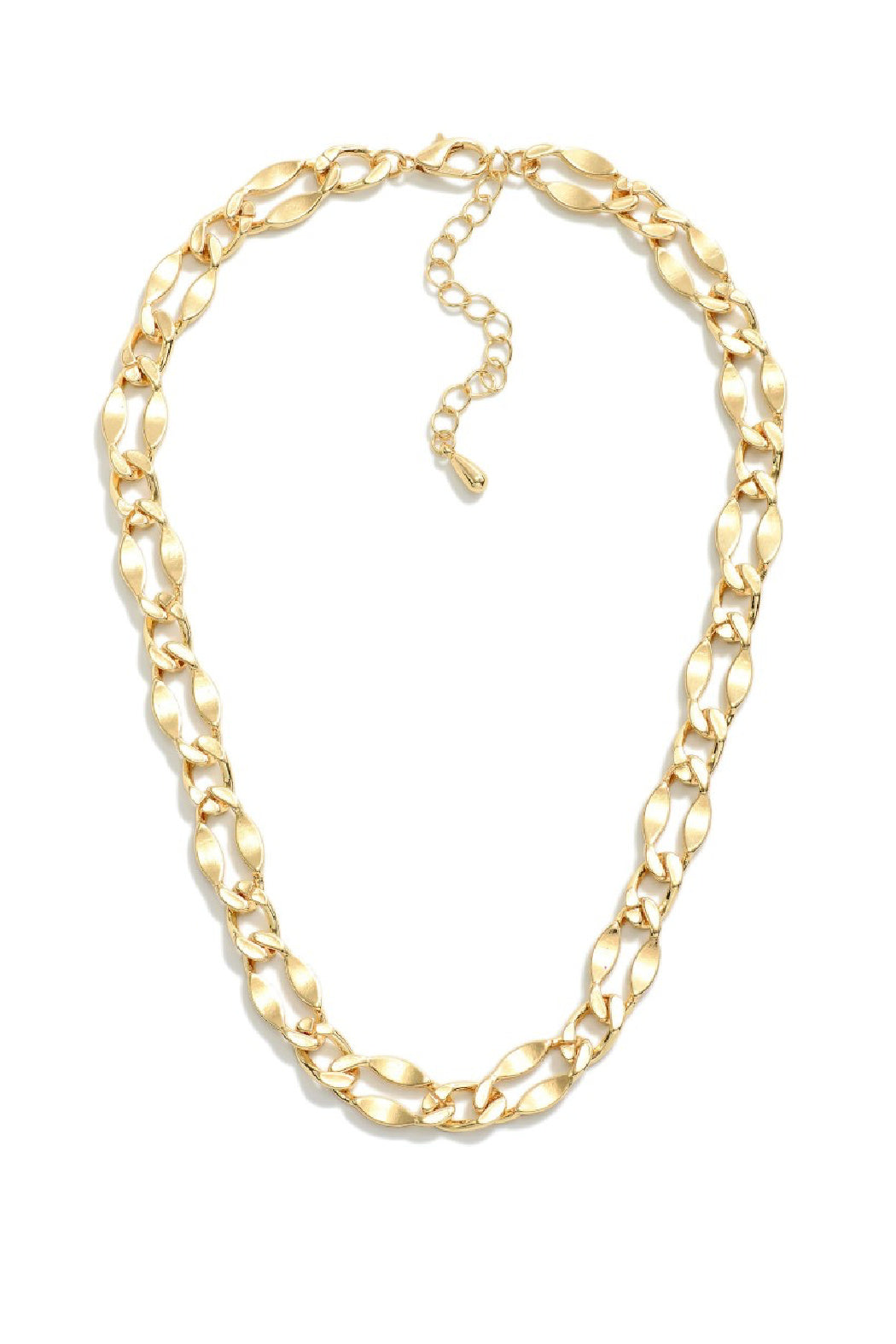 Twisted Cuban Link Chain Necklace