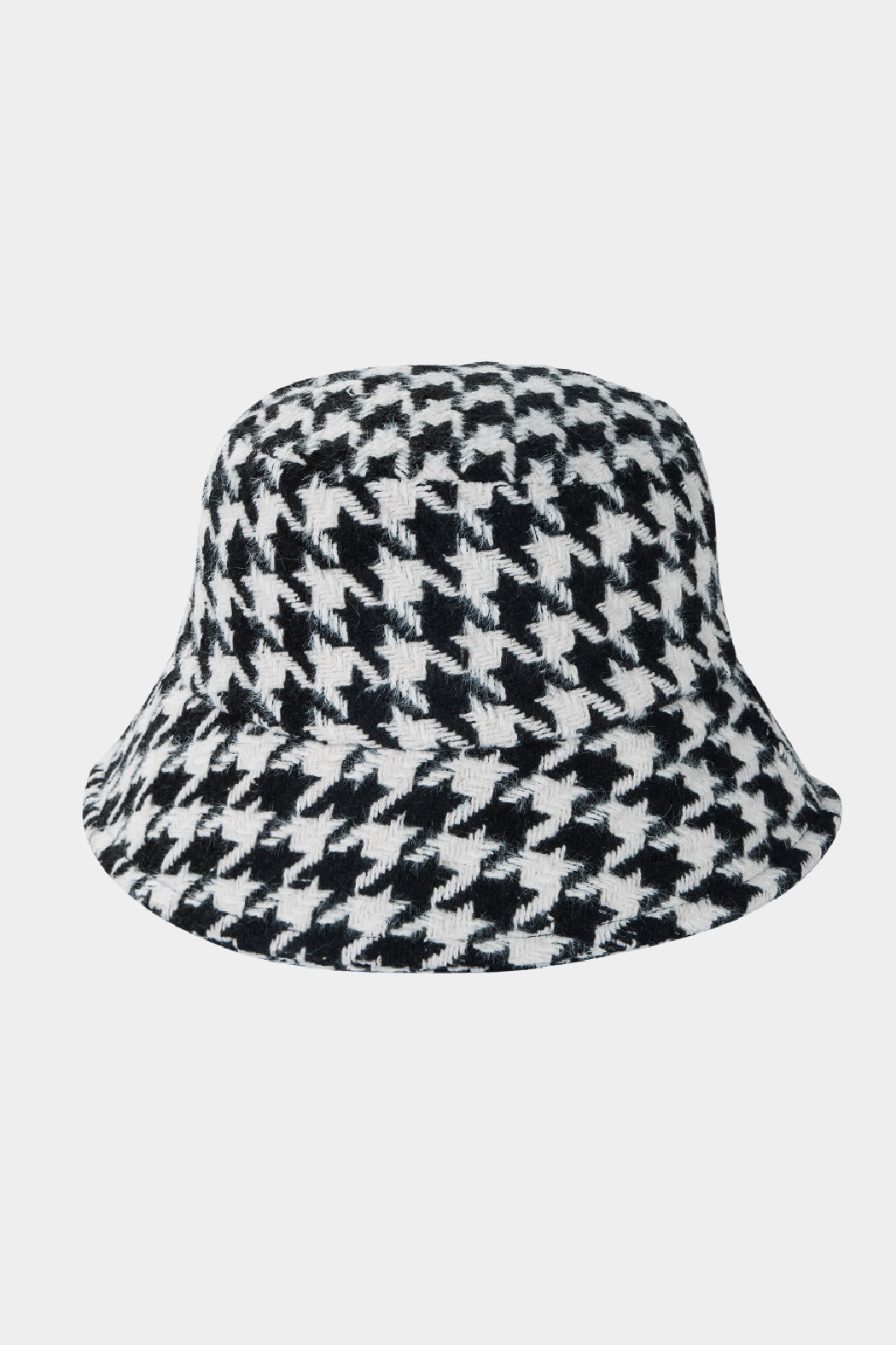Houndstooth Pattern Plaid  Bucket Hat
