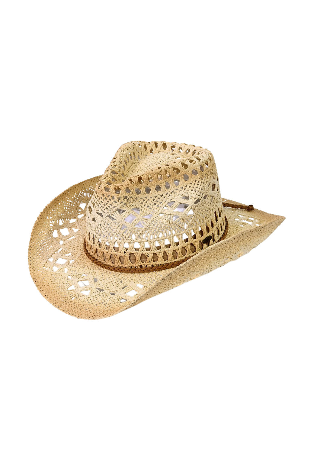 Ombre Open Weave Cowboy Hat