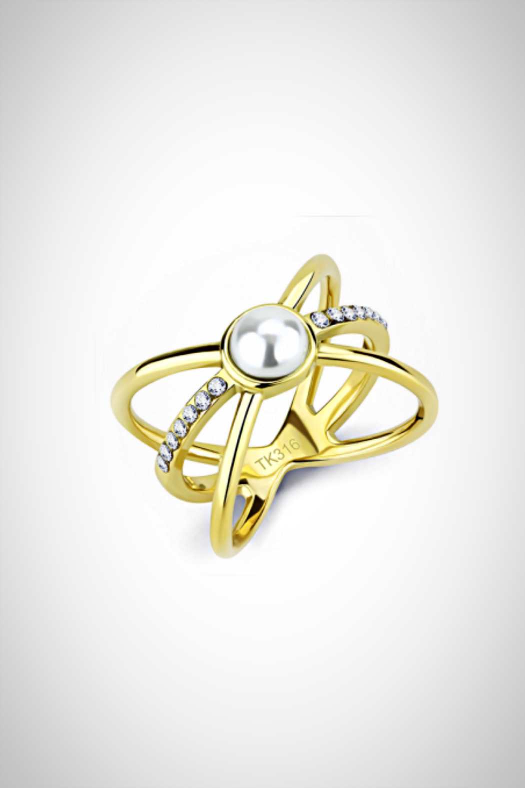 Pearl Crystal Ring - Embellish Your Life 