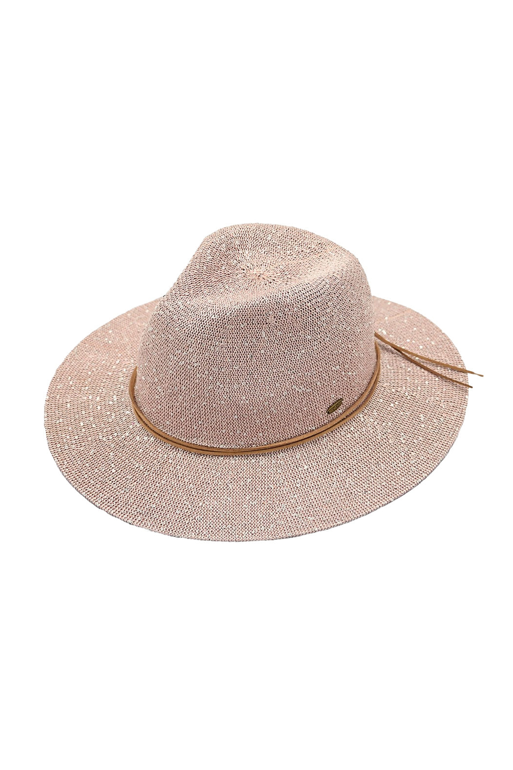 Knit Sequin Panama Hat